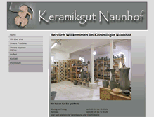 Tablet Screenshot of keramikgut-naunhof.de